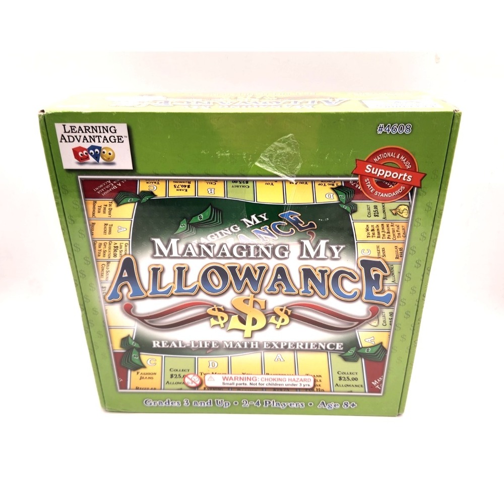 Managing My Allowance Board Game BRAND NEW SEALED Age 8+ Grade 3+ Homeschool